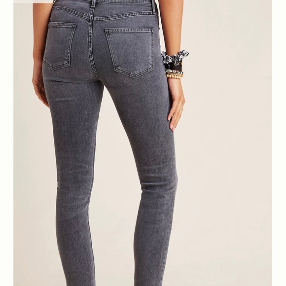 EUC❣️ Citizens of Humanity Rocket Ankle High Rise Skinny. Distressed grey, Sz 25 - Picture 2 of 8